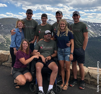 True Blue - Thiessen family photo