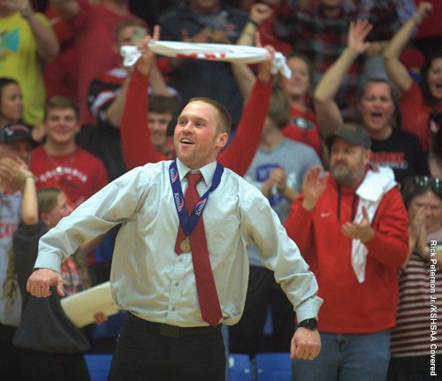 Greeley County coach Josh Gooch