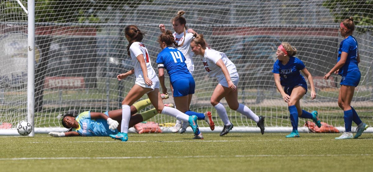 Blue Valley West girls soccer Zinesh Holt